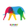 Creative Elephant Animal Design, Vector eps 10