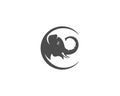 Creative Elephant Head Logo Icon Design.