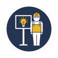 Creative engineer Isolated Vector icon Which can easily modify or edit