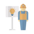 Creative engineer Isolated Vector icon Which can easily modify or edit