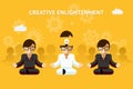 Creative enlightenment. Business guru creative idea concept Royalty Free Stock Photo