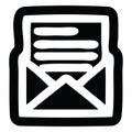 A creative envelope letter icon