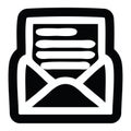 A creative envelope letter icon