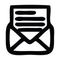 A creative envelope letter icon