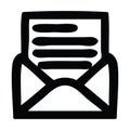 A creative envelope letter icon