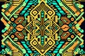 Creative ethnic style vector seamless pattern unique, abstract, textures Royalty Free Stock Photo