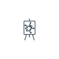 Creative expression outline icon. Monochrome simple sign from mental health collection. Creative expression icon for
