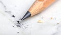 Creative Failure - A Broken Pencil Tip Close-up Royalty Free Stock Photo
