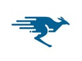 Creative fast Kangaroo logo