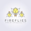 Creative firefly logo vector illustration design graphic Royalty Free Stock Photo