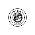 Creative Fish Logo Design, isolated on a white background