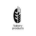 Creative flat bread bakery icon design . Simple Sign or Symbol. Royalty Free Stock Photo