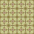 Creative floral geometry seamless vector tile pattern. Abstract flower repeating tiling wallpaper.