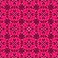 Creative floral geometry seamless vector tile pattern. Abstract flower repeating tiling wallpaper.