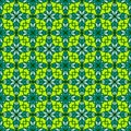 Creative floral geometry seamless vector tile pattern. Abstract flower repeating tiling wallpaper.