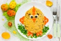 Creative food art idea on Easter meal party for children