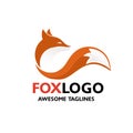 Colorful fox logo vector