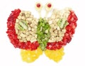 Creative fruit child dessert butterfly form