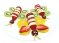 Creative fruit child dessert butterfly form