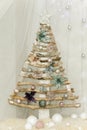 Creative fur-tree for Christmas Royalty Free Stock Photo