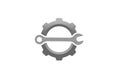 Creative Gear Wrench Logo Design Illustration Royalty Free Stock Photo