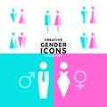 Creative gender icons for designers