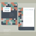 Creative geometric poster set template design