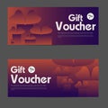 Creative Gift Voucher Coupon Template Vector