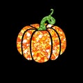 Pumkin glittering vector icon