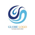 Creative Globe Logo and Icon illustration design template