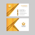 Creative gold color business card design