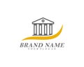 Creative government building logo template vector, Icon symbol Royalty Free Stock Photo