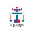 Creative Robot Logo Design Vector