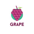 Creative Grape Logo Vector Art Logo