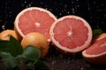 Creative Grapefruit banner. Generate Ai