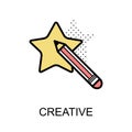 Creative Graphic Icon.Vector Illustration.