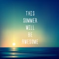 Creative graphic message for your summer design