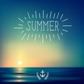 Creative graphic message for your summer design