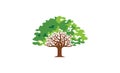 Creative Green Big Tree Nature Logo