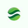 Creative Green Environment ECO Icon Royalty Free Stock Photo