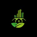 Creative Green Real estate logo design