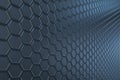 Creative grey honeycomb background. Landing page concept.