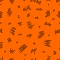 Creative grunge tiger skin seamless pattern