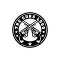 Creative Gun logo Design Vector Art Logo Royalty Free Stock Photo