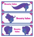 Creative hair salon banners.