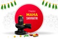 creative happy maha shivratri background illustration Royalty Free Stock Photo