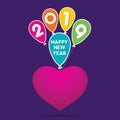 Creative happy new year 2019 design Royalty Free Stock Photo