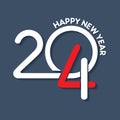 Creative happy new year 2014 design Royalty Free Stock Photo