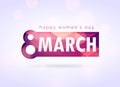 creative happy woman`s day greeting design background