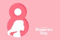 Creative happy womens day pink banner design